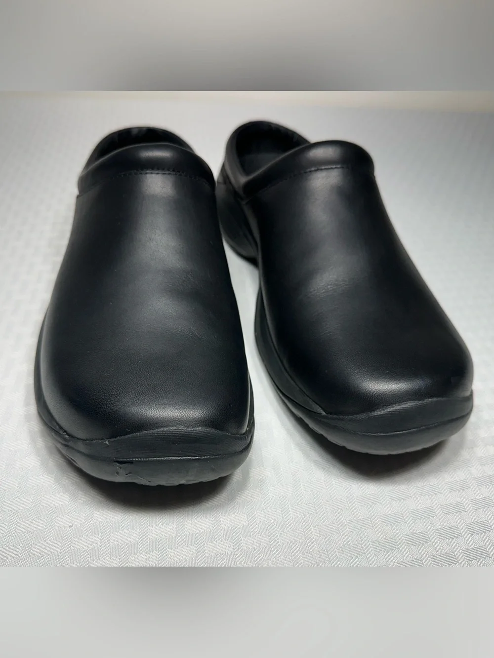 Merrell Encore Gust Clogs Black Leather J66171 Men's 13 Comfort Shoe Slip On EXC - Picture 3 of 10